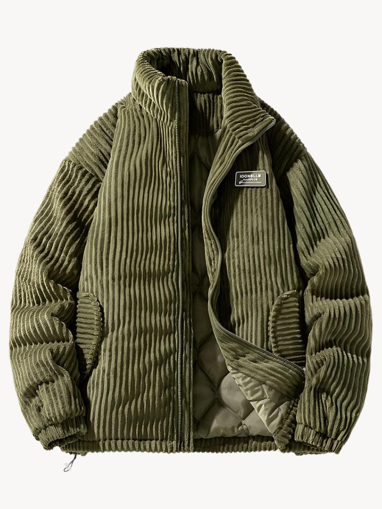 Veste homme velours côtelé | Coupe droite classique | Mi saison, style casual chic