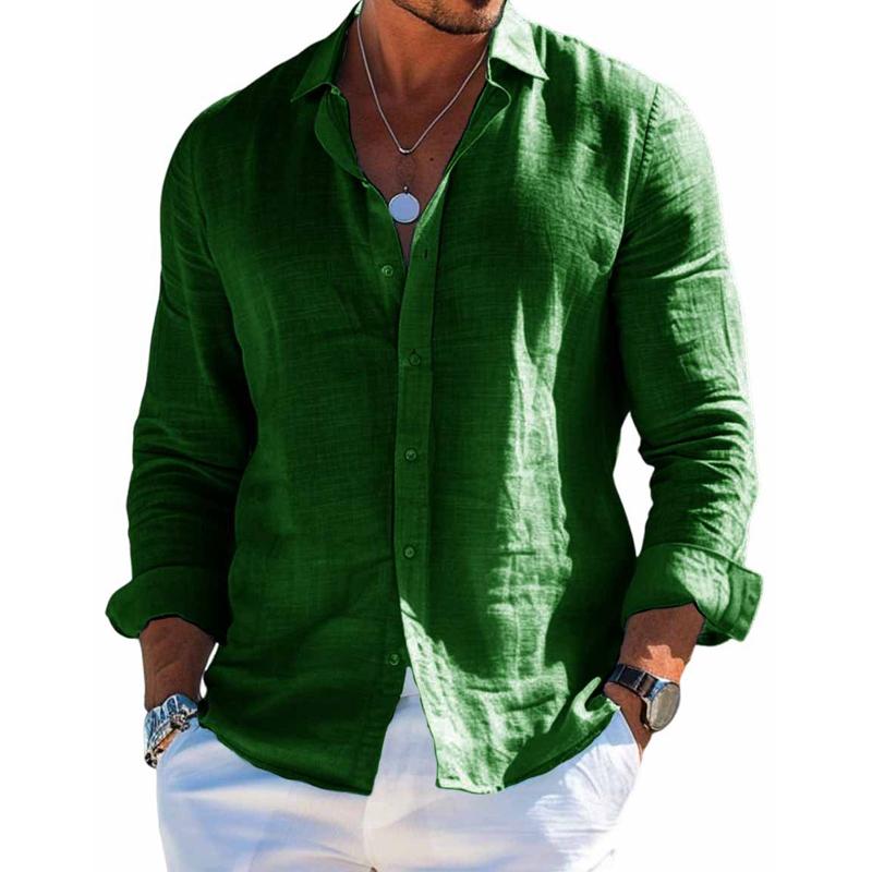 Chemise habillée pour homme à manches longues