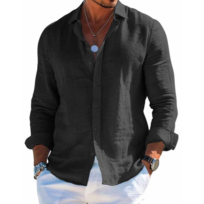 Chemise habillée pour homme à manches longues