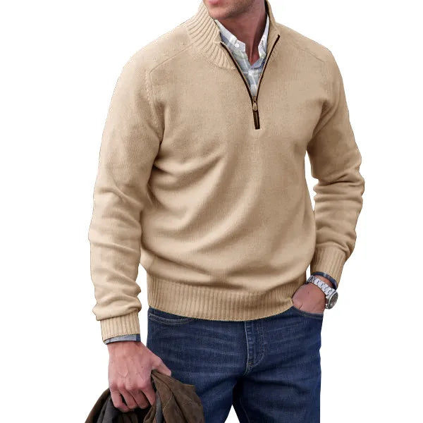 Pull zippé | homme | polyvalent pour le travail et les loisirs