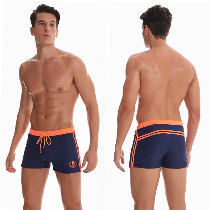 Maillot de Bain Homme Ajusté en Tissu Résistant au Chlore