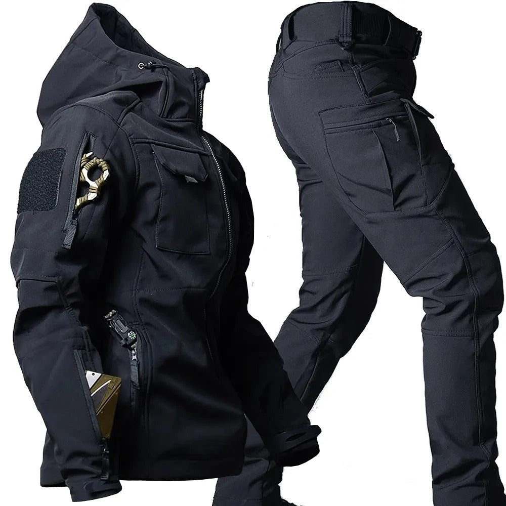 Ensemble Outdoor Homme | Protection Pluie Et Vent | Poches Latérales | Confort Fonctionnel
