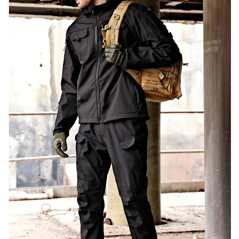 Ensemble Outdoor Homme | Protection Pluie Et Vent | Poches Latérales | Confort Fonctionnel