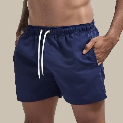 Shorts de bain homme séchage rapide à taille ajustable