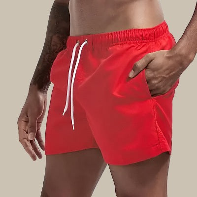 Shorts de bain homme séchage rapide à taille ajustable