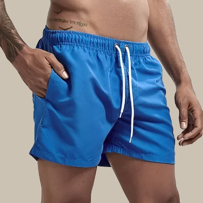 Shorts de bain homme séchage rapide à taille ajustable