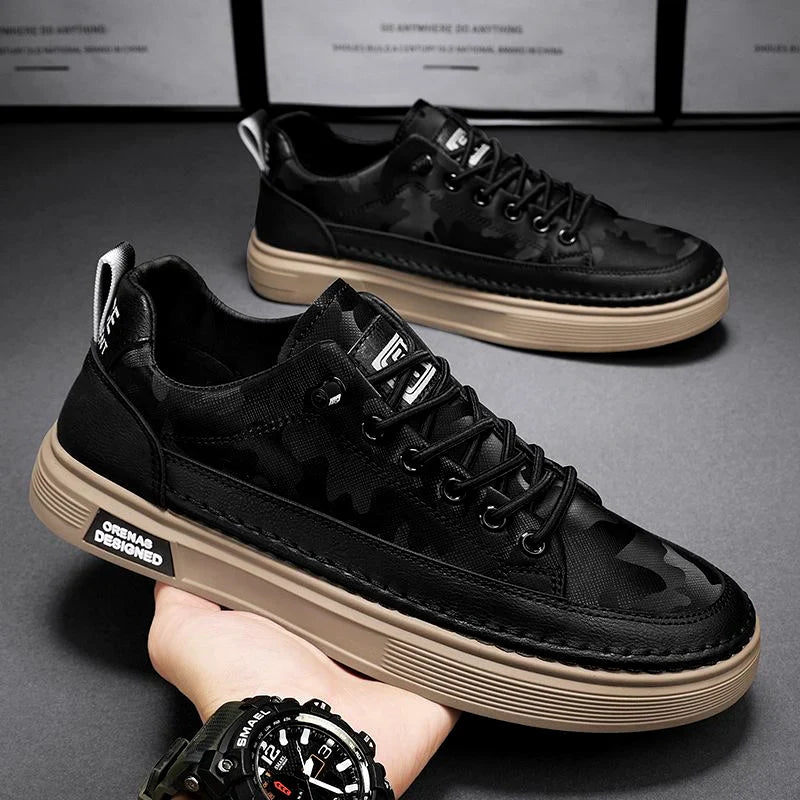 Sneakers homme Montana | Lacets sécurisés et semelle amortissante | Adhérence antidérapante, coupe basse confortable