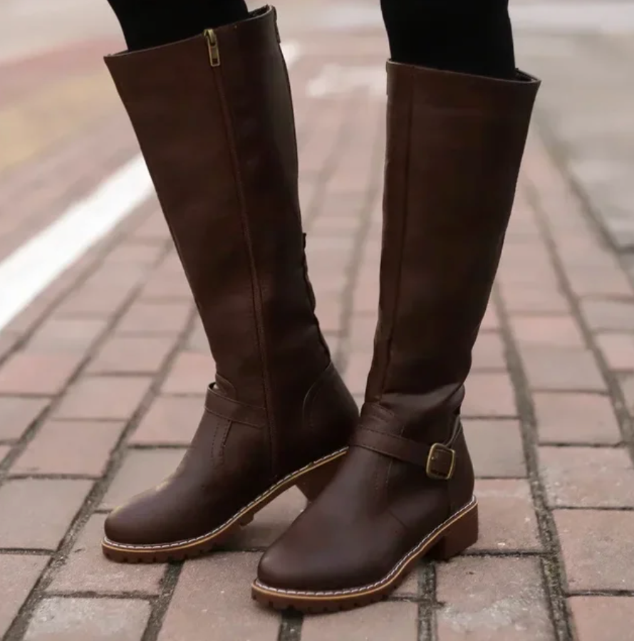 Bottes femme tendance | Semelle antidérapante, semelle intérieure amovible | Amorti effet gel, maintien stable