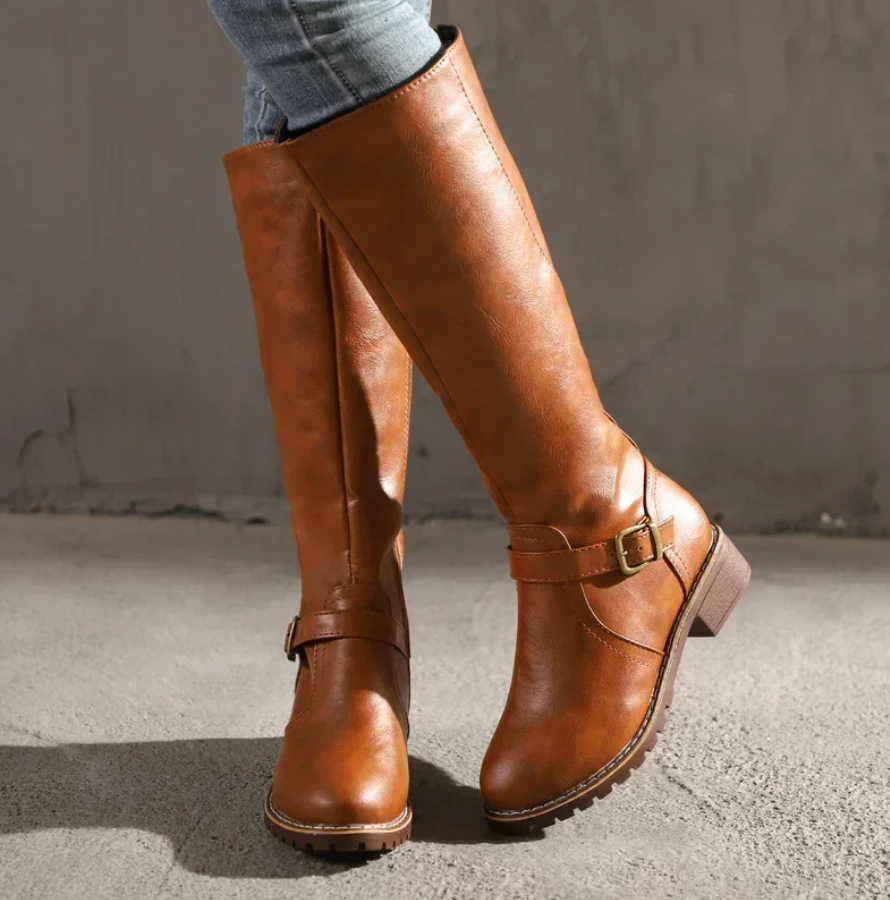 Bottes femme tendance | Semelle antidérapante, semelle intérieure amovible | Amorti effet gel, maintien stable