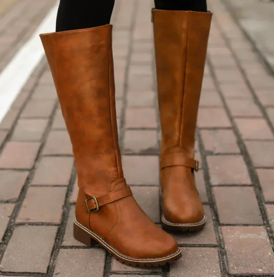 Bottes femme tendance | Semelle antidérapante, semelle intérieure amovible | Amorti effet gel, maintien stable
