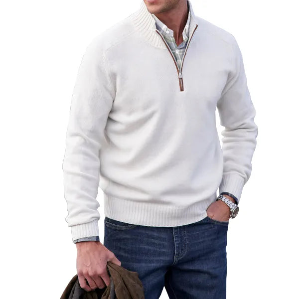 Pull zippé | homme | polyvalent pour le travail et les loisirs